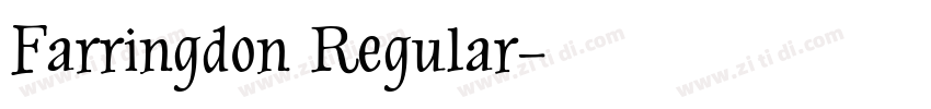 Farringdon Regular字体转换
